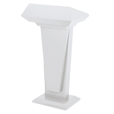 Speech podium (white paint)
