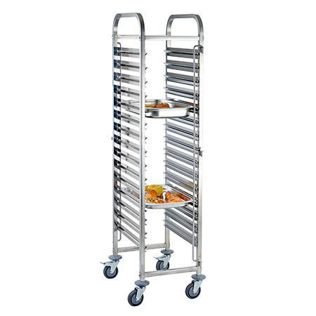 Thickened stainless steel plate trolley, multifunctional movable and detachable handcart
